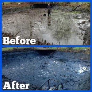 Silt removal and pond clean B&As (4)